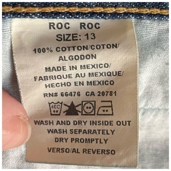 Tommy Hilfiger Vintage Y2K Denim Slit Front Jean Pencil Skirt Sz 13 - Picture 7 of 9